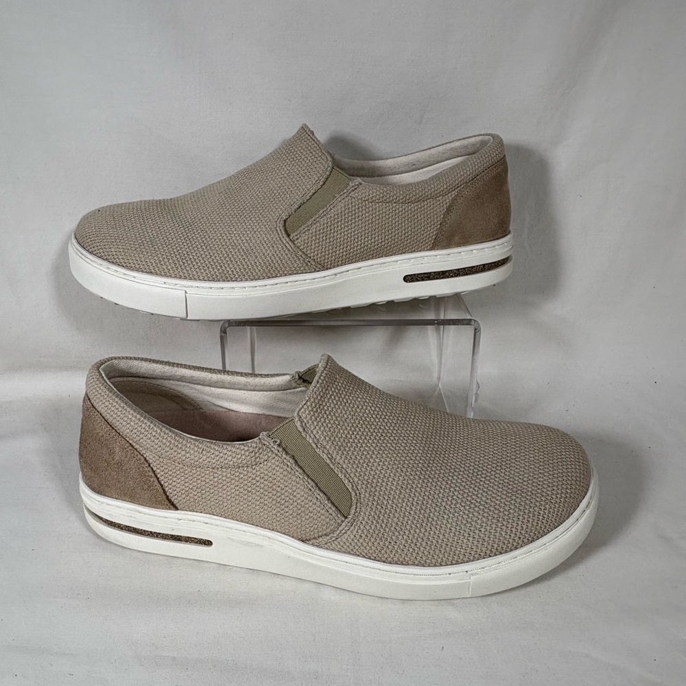 Birkenstock Oswego Canvas/Suede Sandcastle Shoes SZ 43 N/M's 10-10.5/W's 12-12.5